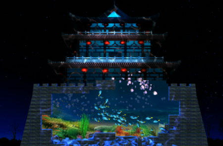 楼塔投影展示